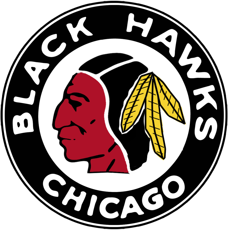 Chicago Blackhawks 1937 38-1940 41 Primary Logo iron on paper